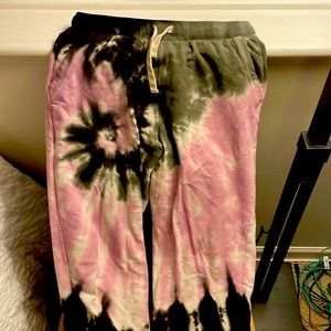 Electric Rose tye-die sweat pants